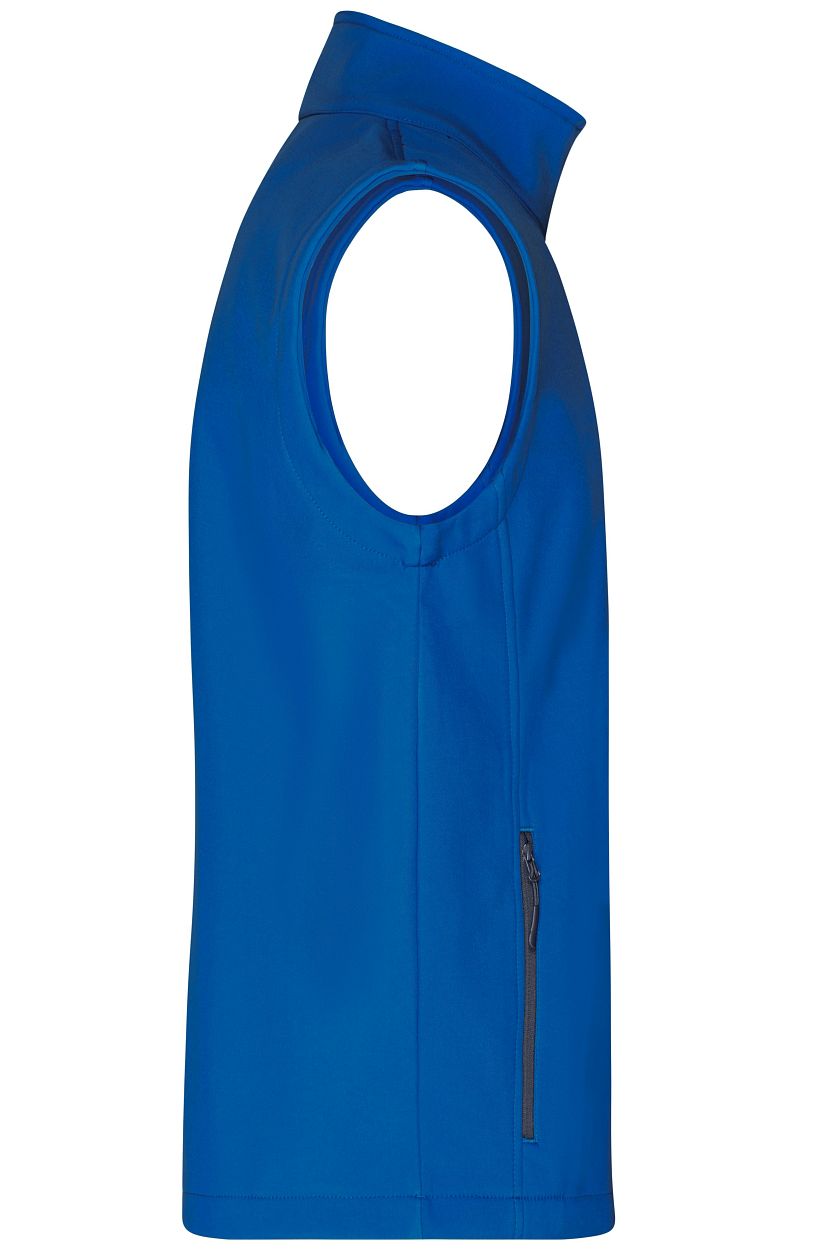 Men's Promo Softshell Vest "JN1128" in Nautic-Blue/Navy, Größe 3XL - Daiber