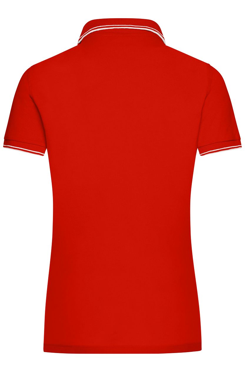 Ladies' Polo "JN985" in Tomato/White, Größe 2XL - Daiber