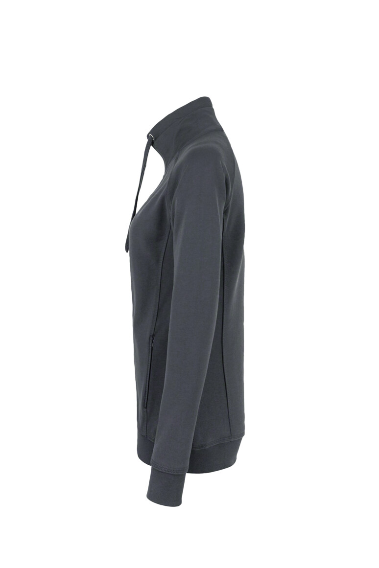 HAKRO 406 Damen Sweatjacke College in Anthrazit, Größe 3XL
