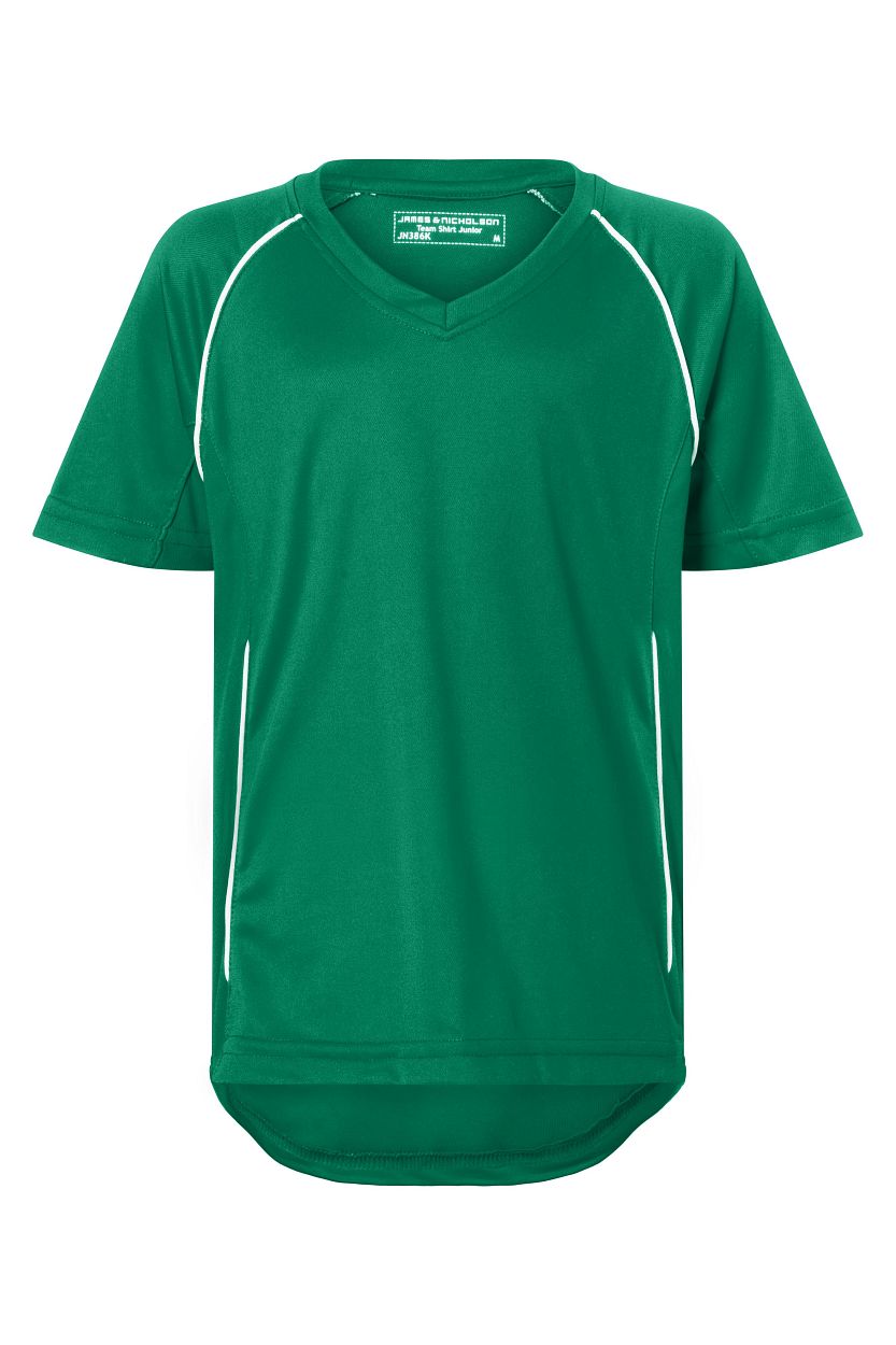 Team Shirt Junior "JN386K" in Green/White, Größe 2XL - Daiber