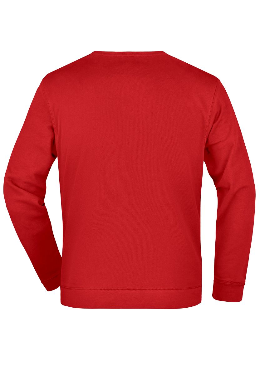 Basic Sweat "JN057" in Red, Größe 3XL - Daiber