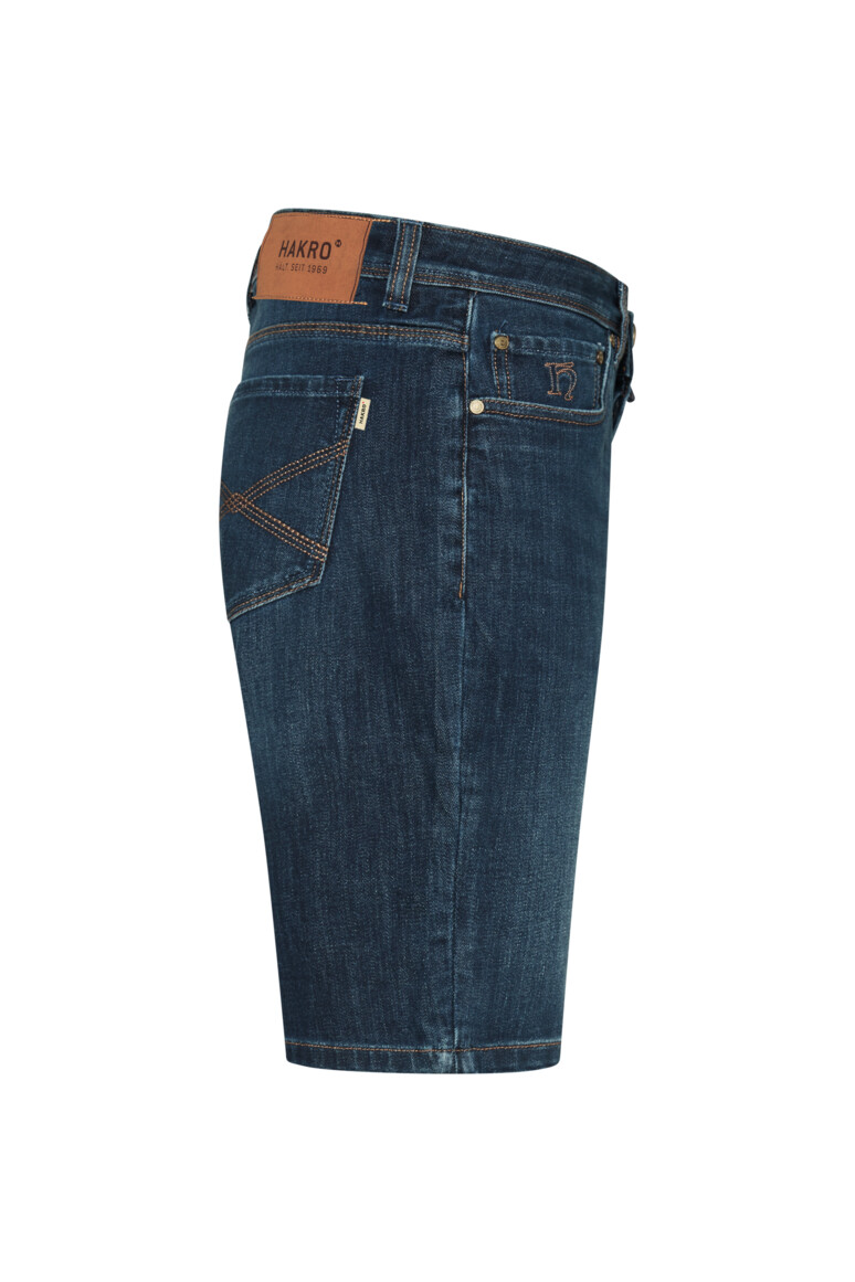 HAKRO 733 5-POCKET-JEANSSHORTS X-STRETCH ECO in indigo, Größe 3XL