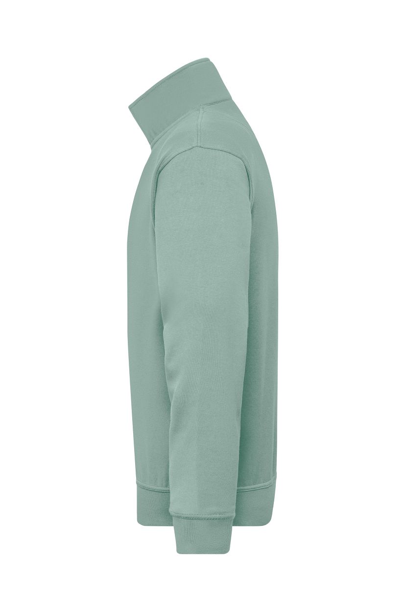 Workwear Half-Zip Sweat "JN831" in Foggy-Green, Größe 6XL - Daiber