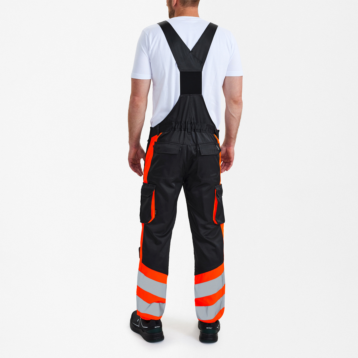ENGEL Safety Light Latzhose in Anthrazit Grau/Orange, Größe 106