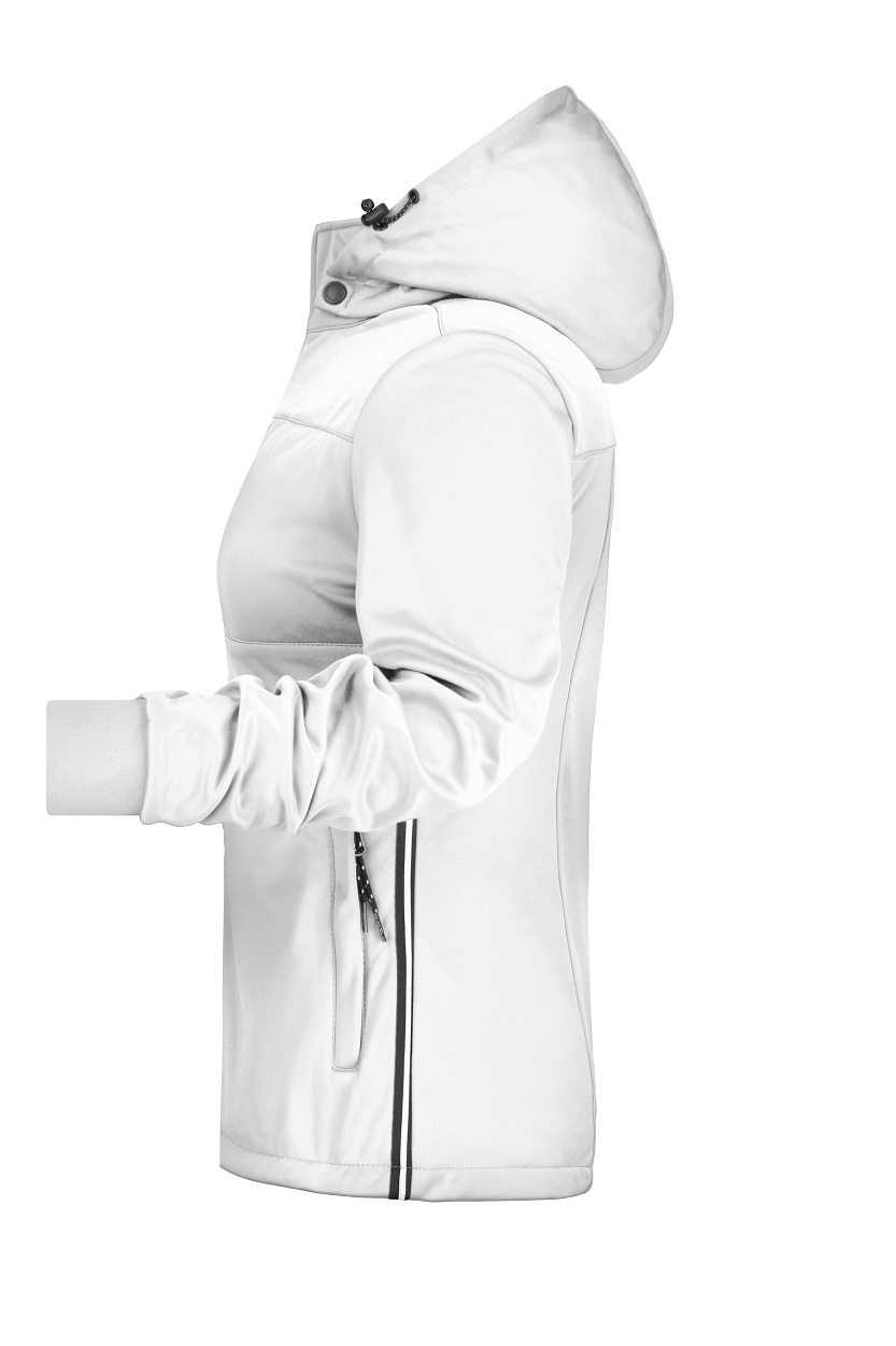 Ladies' Maritime Jacket "JN1077" in White/White/Navy, Größe 2XL - Daiber