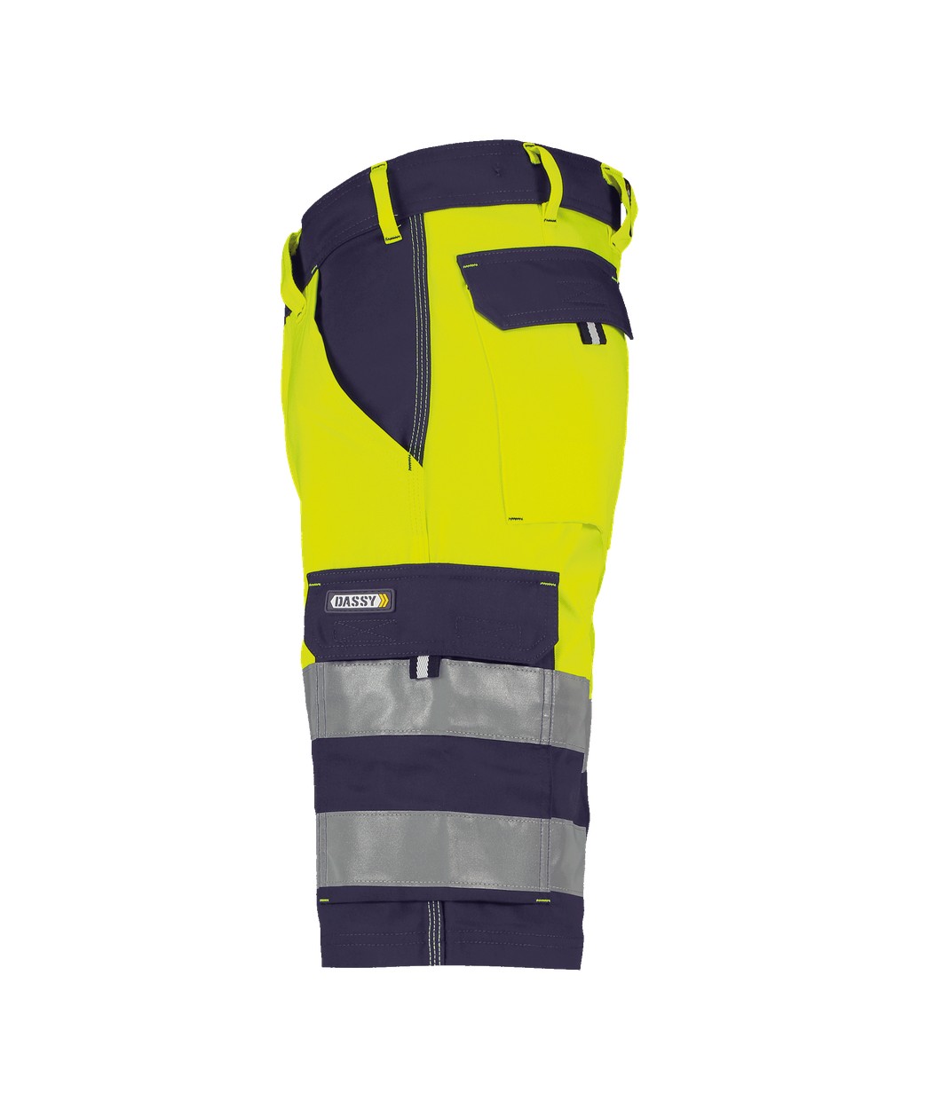 Warnschutz-Shorts "DASSY® Venna" in DUNKELBLAU/NEONGELB, Größe 66 PESCO61