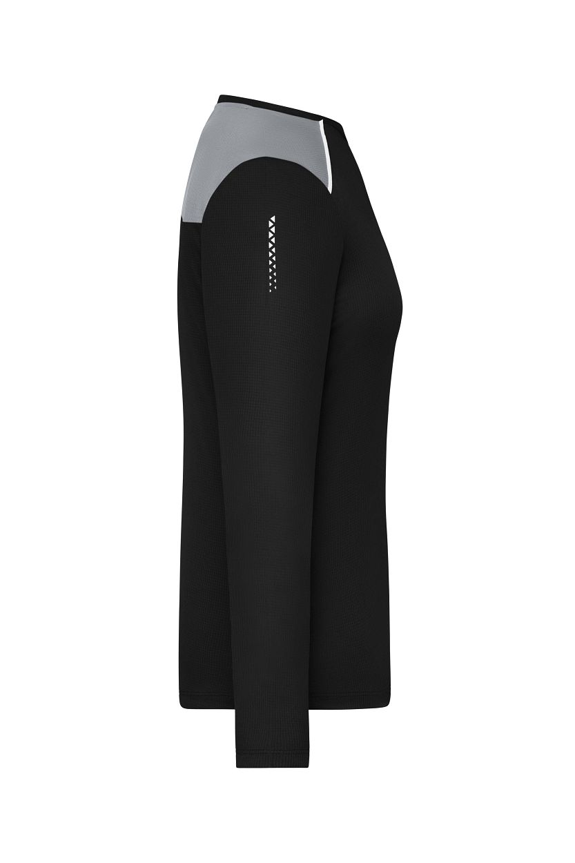 Ladies' Running Shirt Longsleeve GRS "JN1385" in Black, Größe 2XL - Daiber