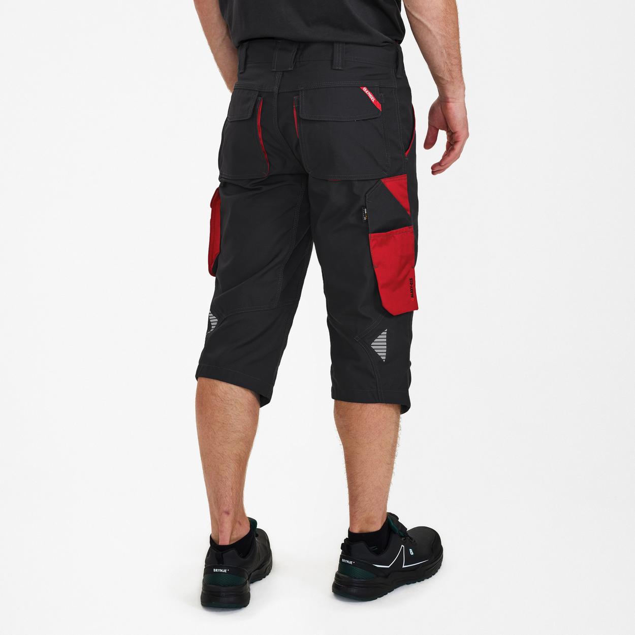 ENGEL Galaxy 3/4-Hose in Anthrazit Grau/Tomato Red, Größe 54