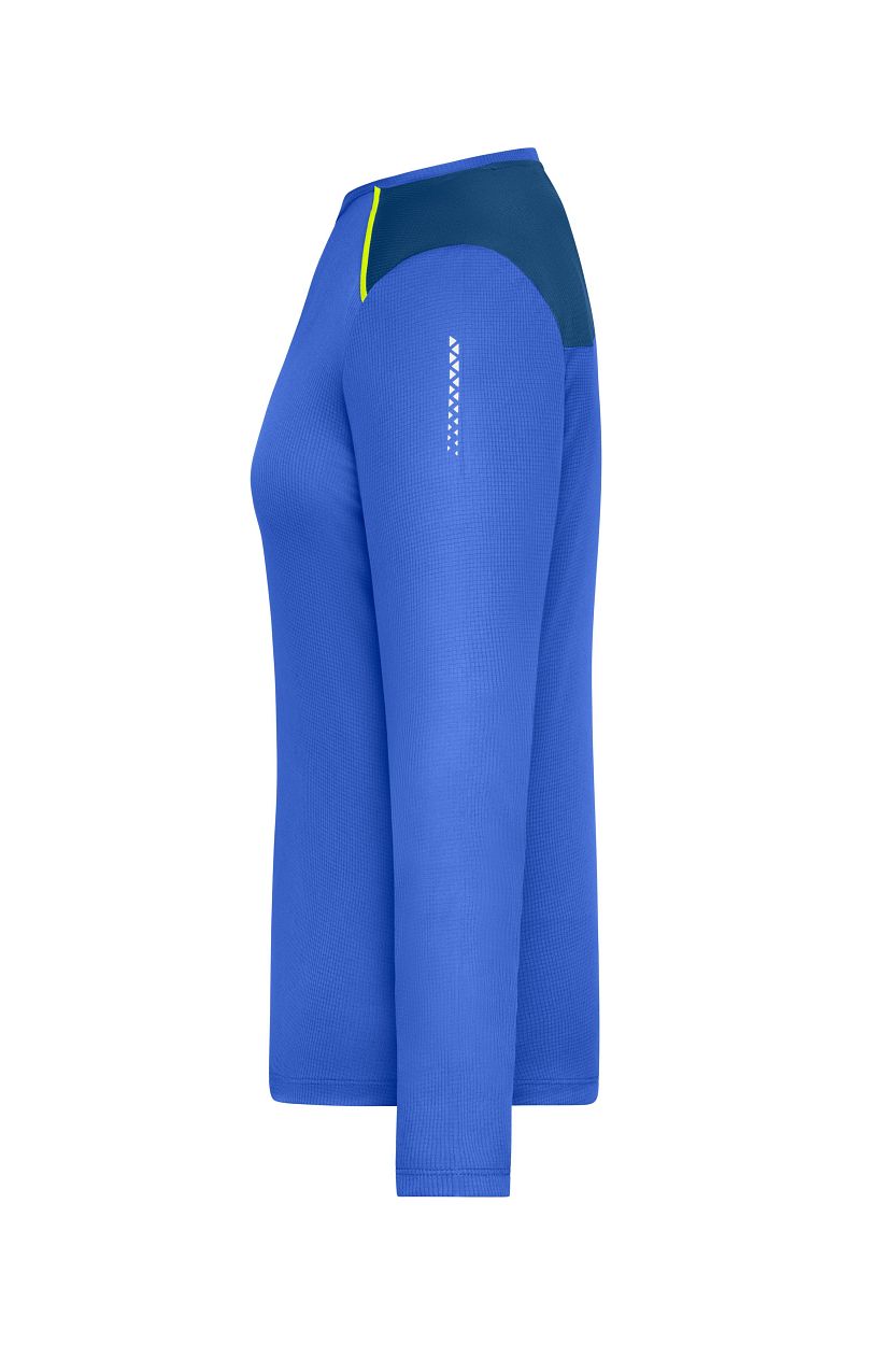 Ladies' Running Shirt Longsleeve GRS "JN1385" in Peacock-Blue, Größe 2XL - Daiber