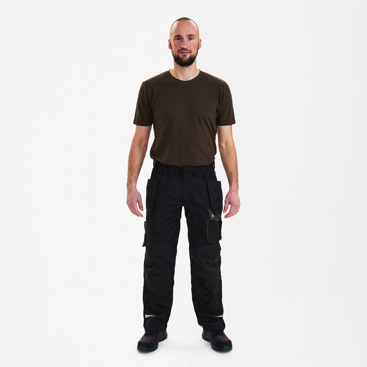 ENGEL Galaxy Arbeitshose mit Holstertaschen in Schwarz/Anthrazit Grau, Größe 106