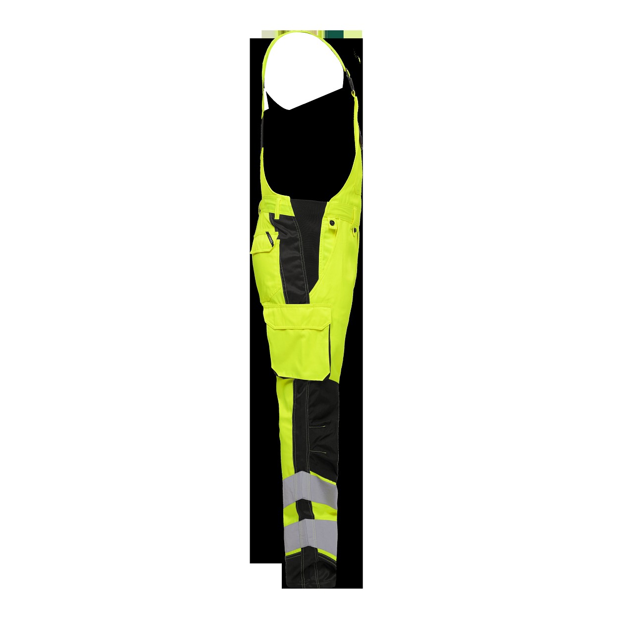 ENGEL Safety Light Latzhose in Gelb/Schwarz, Größe 106