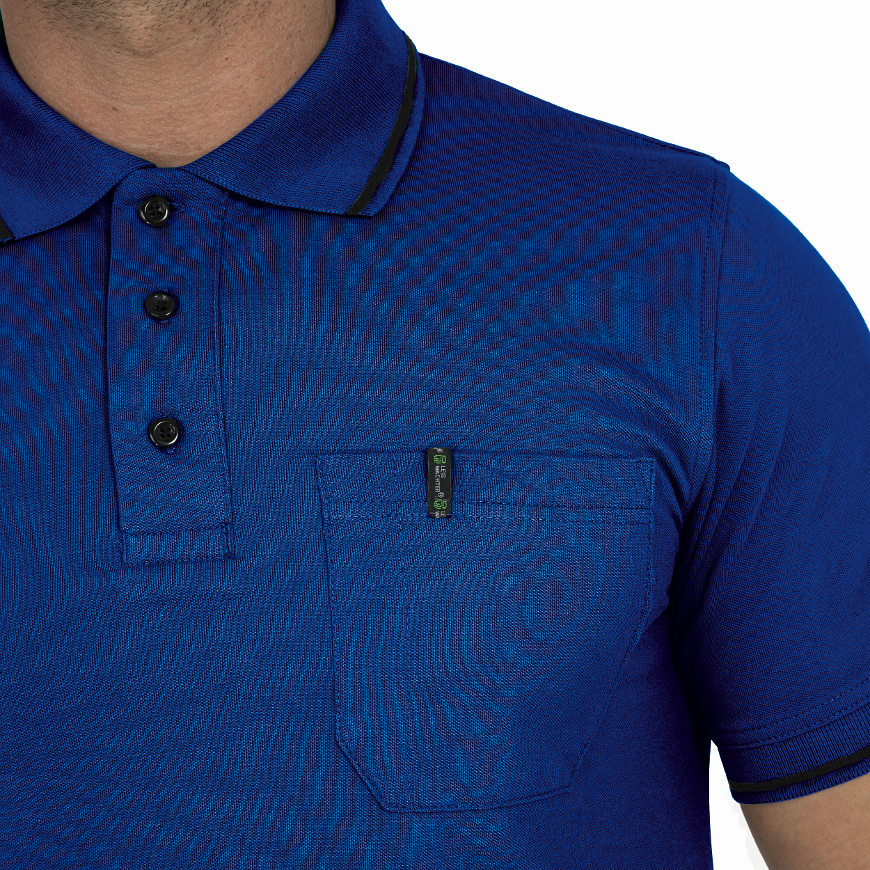 Polo-Shirt "Jens" Flex Line Kornblau FLEXU, Gr. 3XL von Leibwächter Polo-Shirt "Jens" Flex Line Kornblau FLEXU, Gr. 2XL von Leibwächter