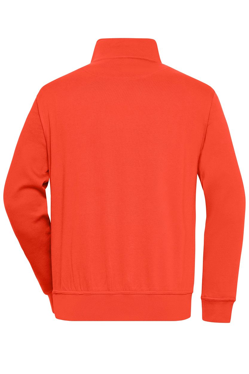 Workwear Half-Zip Sweat "JN831" in Spicy-Orange, Größe 6XL - Daiber