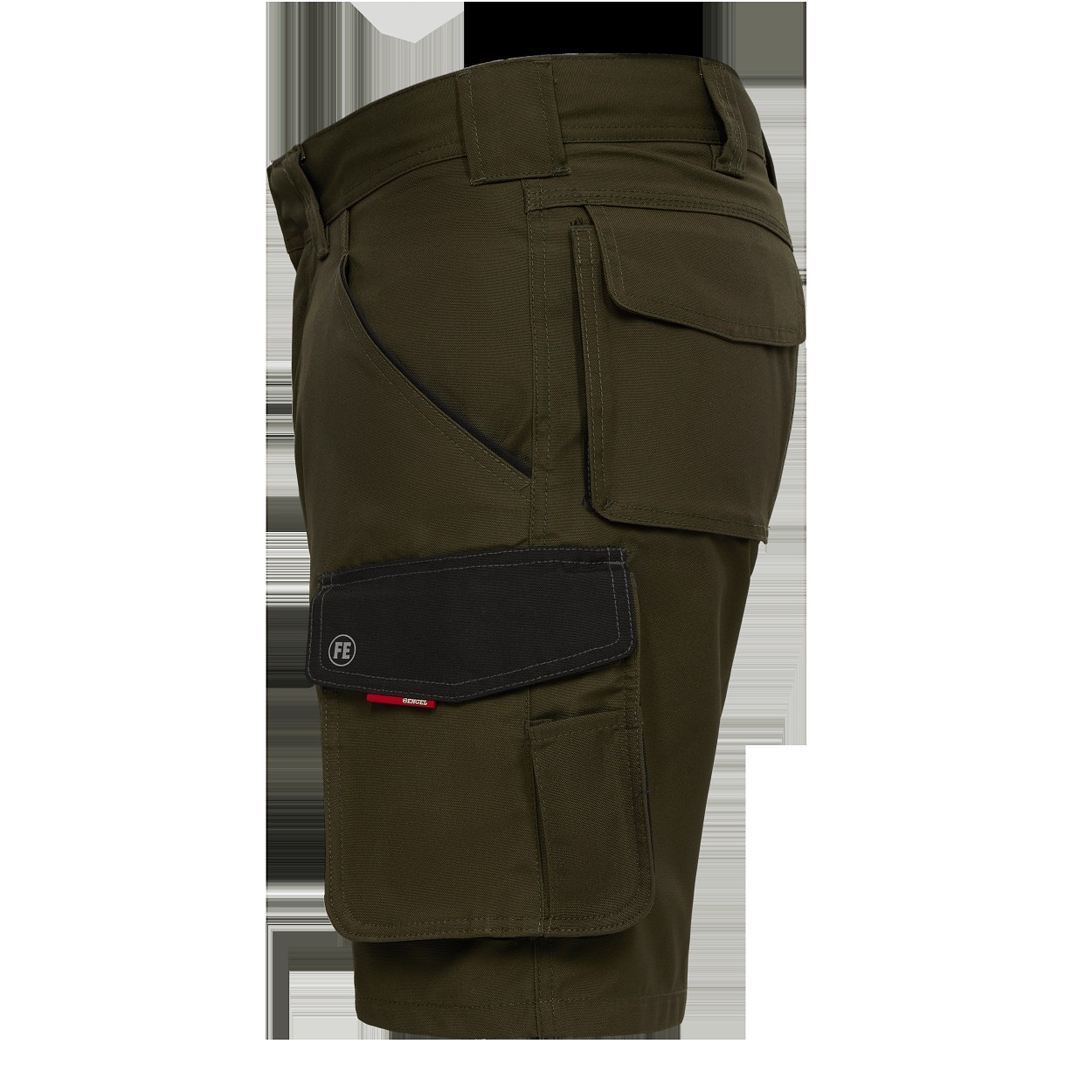 ENGEL Galaxy Arbeitsshorts in Forest Green/Schwarz, Größe 54