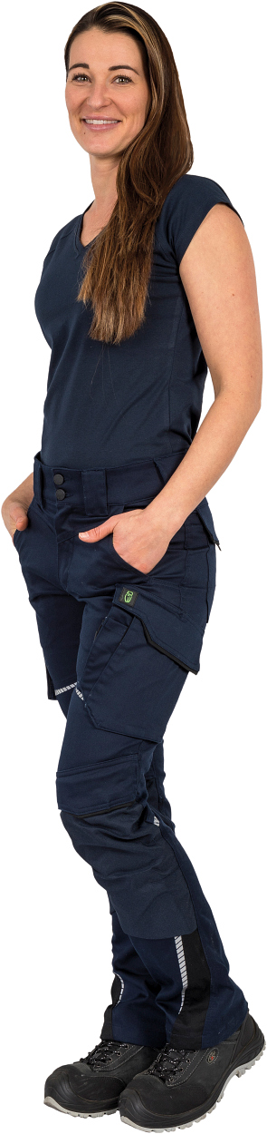 Damen T-Shirt "Lisa" Flex Line Marine FLXDT, Gr. 52 von Leibwächter