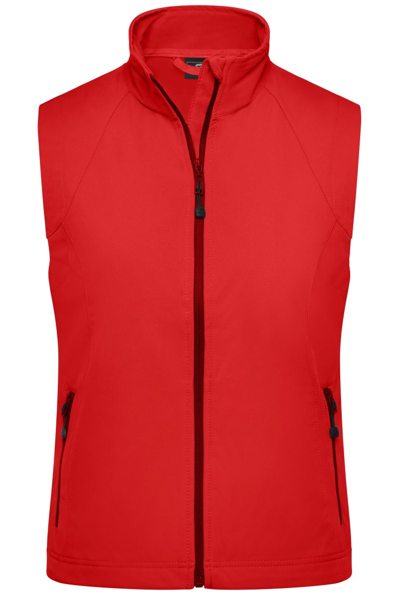 JN1023 Damen Softshell Weste in Red, Größe 2XL von James & Nicholson