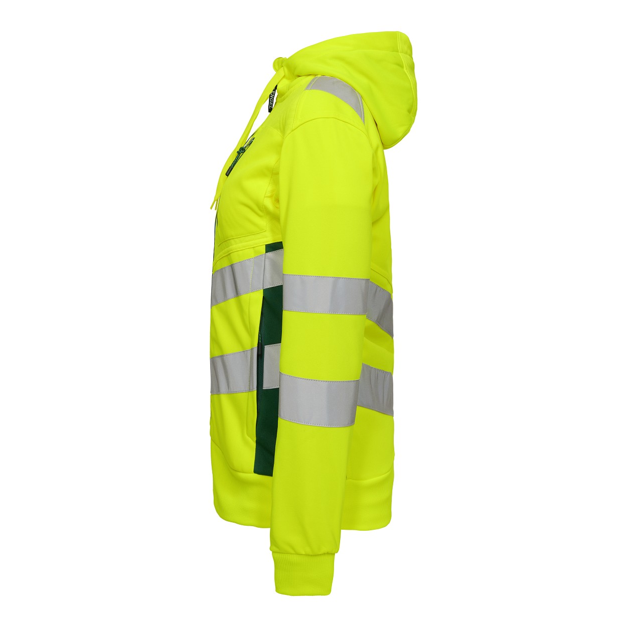 ENGEL Safety Damen Sweatcardigan in Gelb/Grün, Größe XS