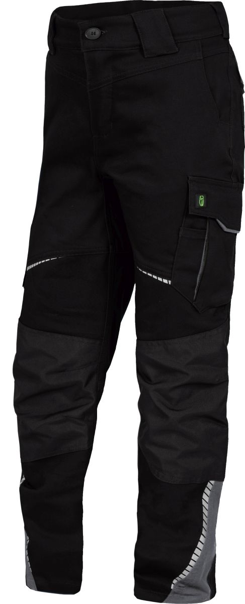 Kinder-Bundhose Flex Line Schwarz/Grau FLXKH, Gr. 134/140 von Leibwächter