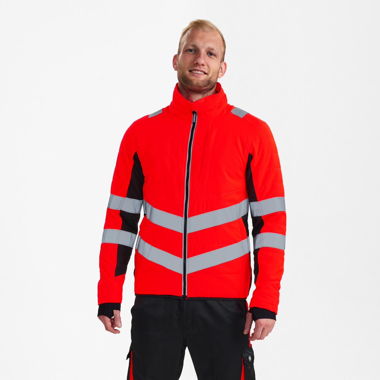ENGEL Safety Stepp-Jacke in Rot/Schwarz, Größe XS