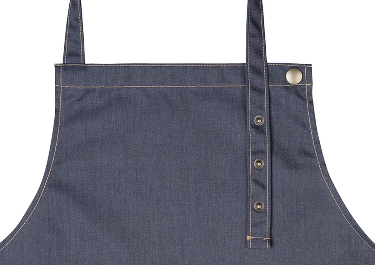 Latzschürze Jeans-Style in Vintage black von Karlowsky