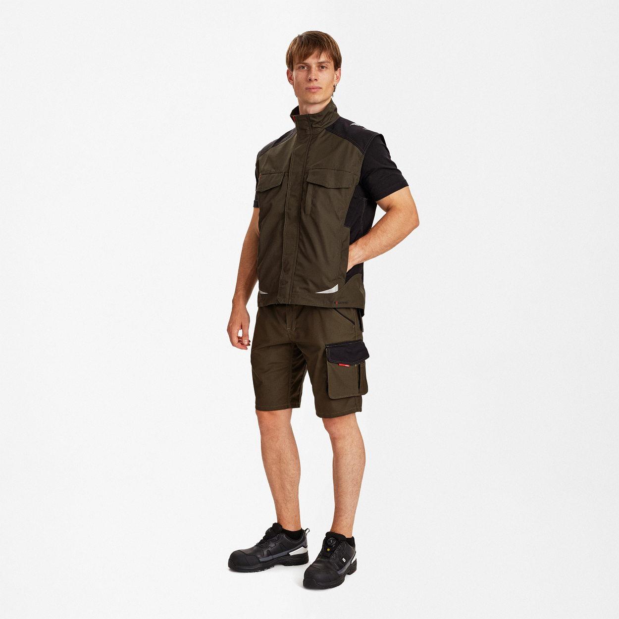 ENGEL Galaxy Serviceweste in Forest Green/Schwarz, Größe XS