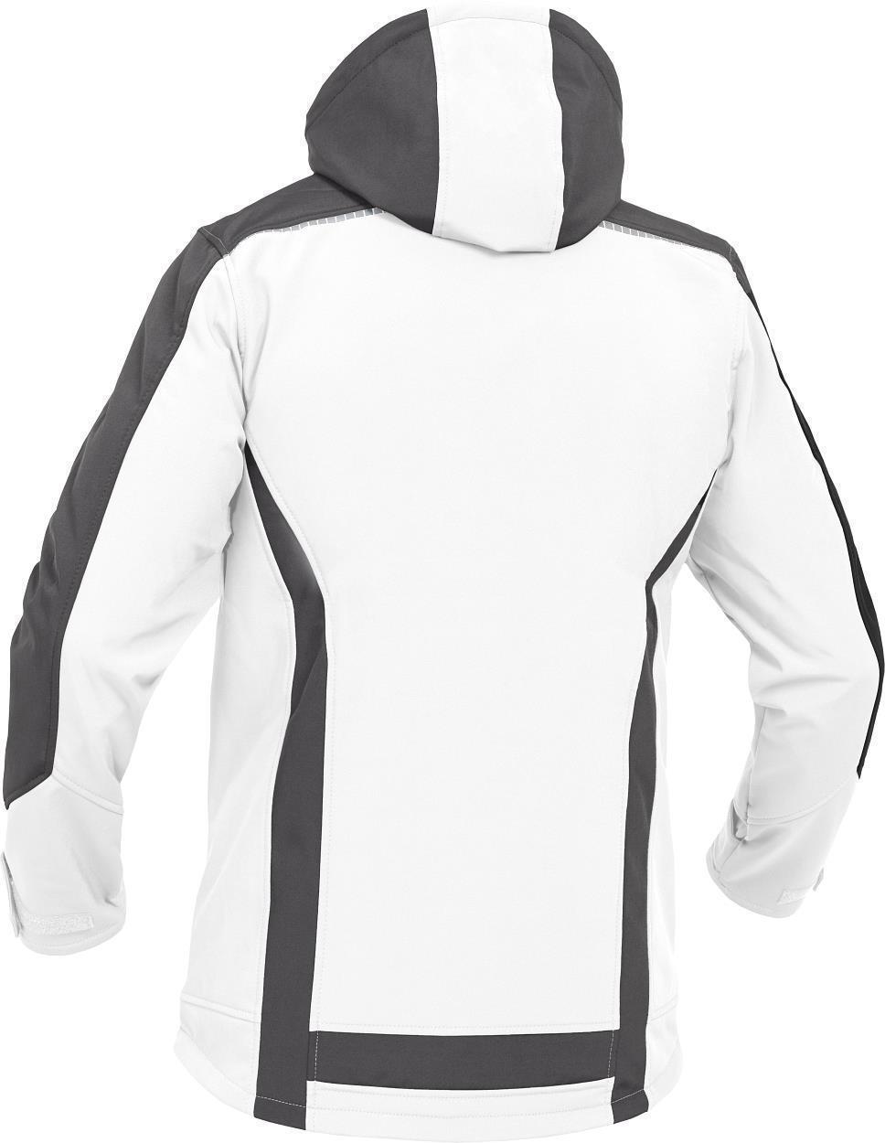 Softshelljacke Flex Line Weiß/Grau FLEXS, Gr. 2XL von Leibwächter