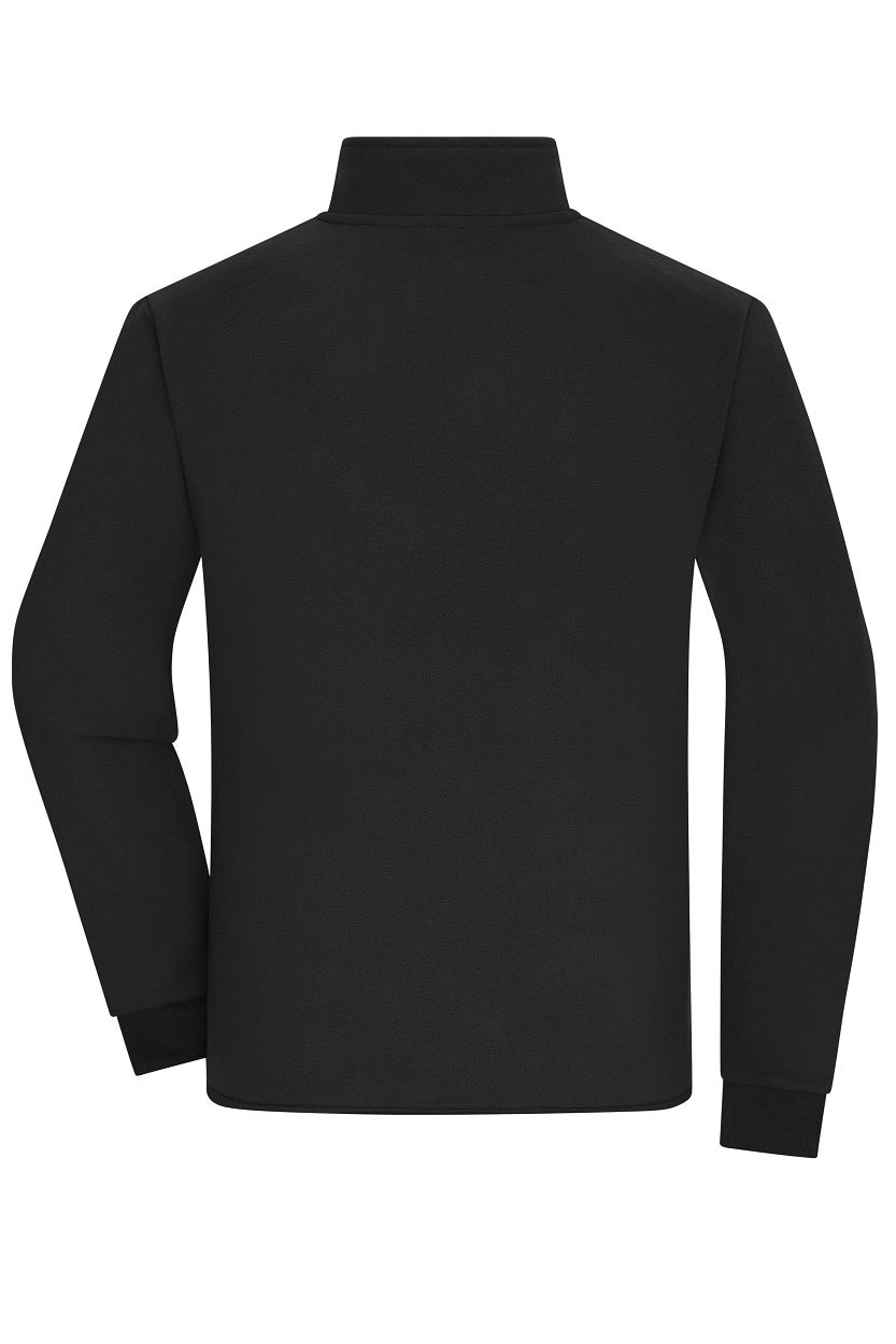 Men's Bonded Fleece Jacket "JN1322" in Black/Dark-Grey, Größe 3XL - Daiber