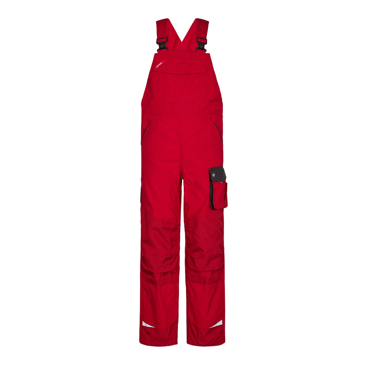 ENGEL Galaxy Latzhose in Tomato Red/Anthrazit Grau, Größe 106