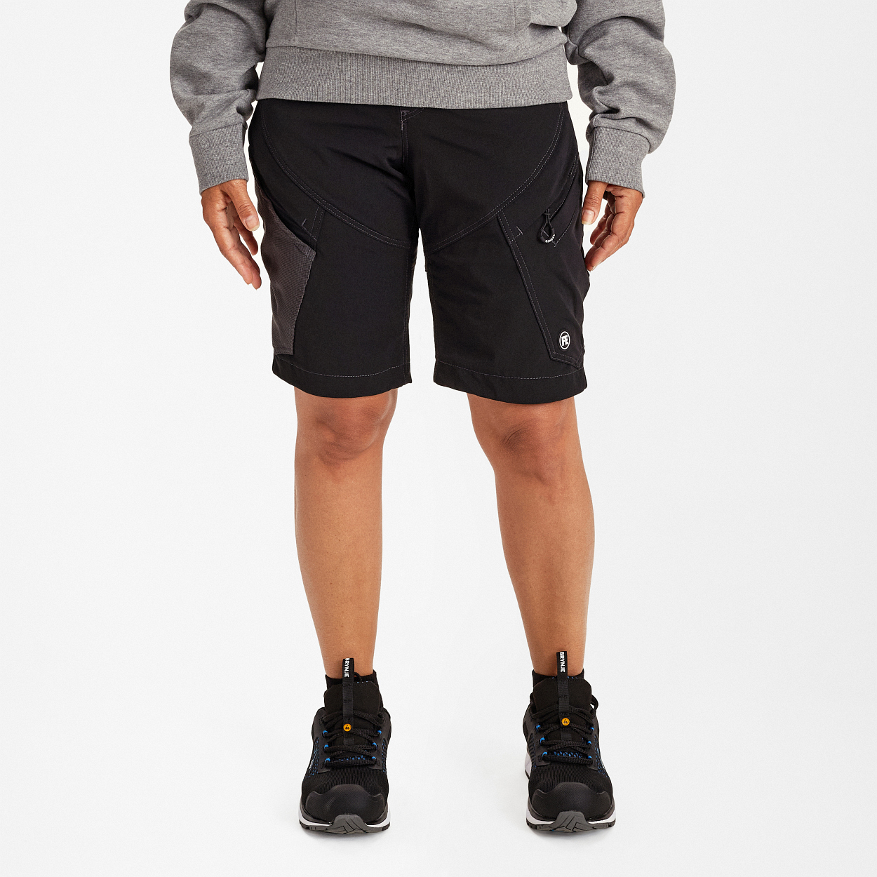 ENGEL X-treme Damen Shorts mit 4-Wege Stretch in Schwarz, Größe 48