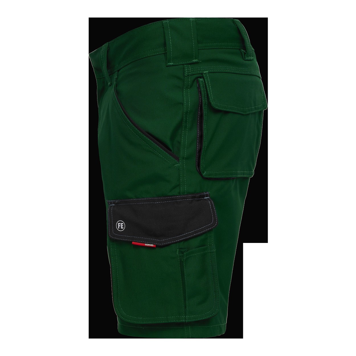 ENGEL Galaxy Arbeitsshorts in Grün/Schwarz, Größe 54