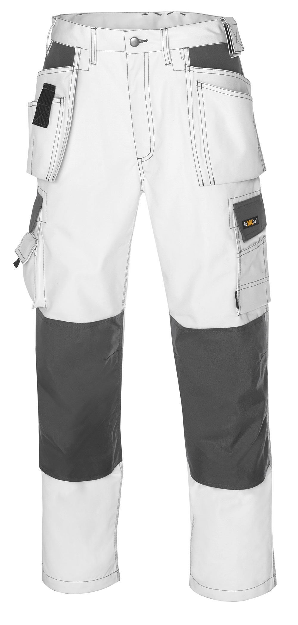 teXXor® Canvas (270 g/m²) Bundhose PANAMA in Weiß, Größe 28