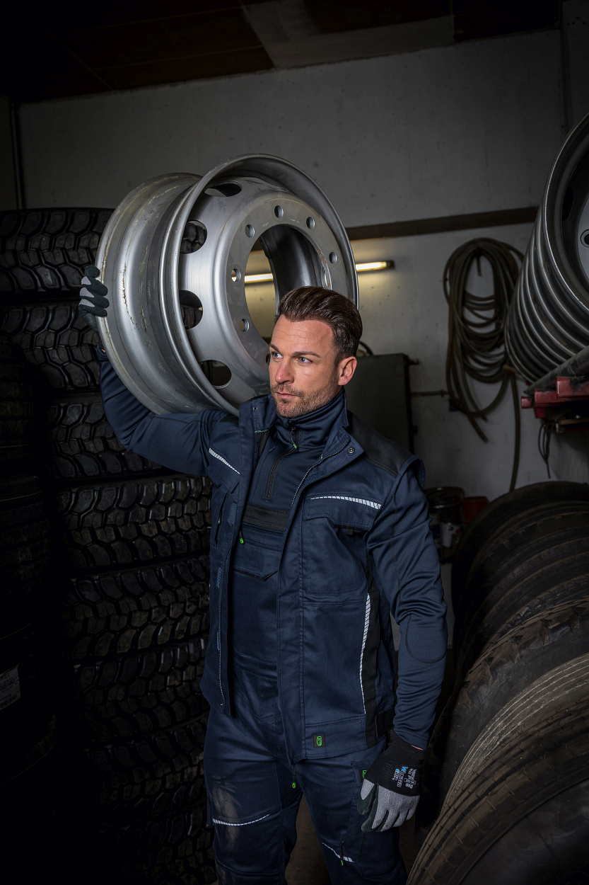 Funktionsshirt "Ulli" Flex Line Marine/Schwarz FLEXF, Gr. 3XL von Leibwächter Weste FLEXV30 Flex Line in Marine/Schwarz, Gr. 7XL von Leibwächter