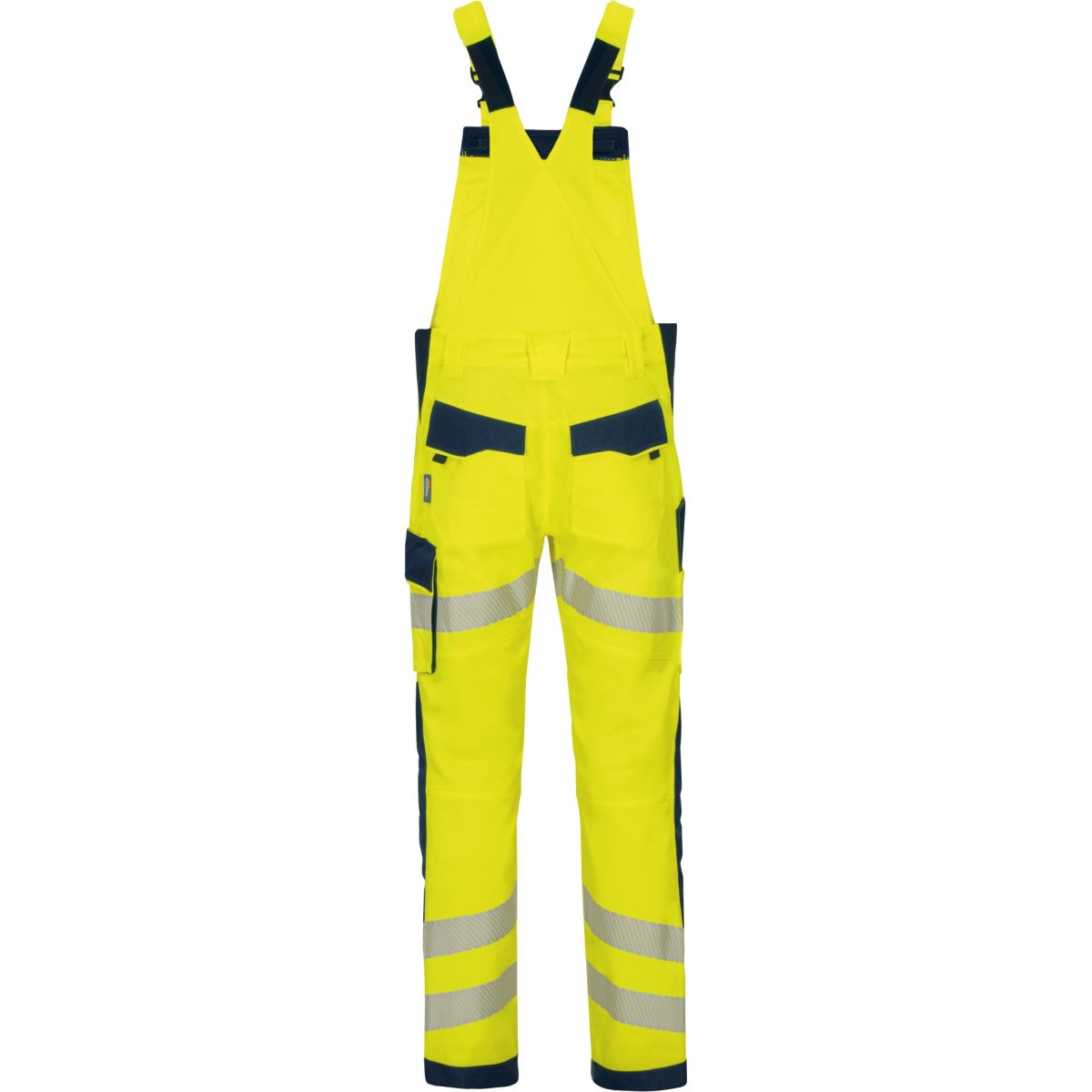 Latzhose Flex-HiVis leuchtgelb-marine von Vizwell Latzhose Flex-HiVis leuchtgelb-marine von Vizwell