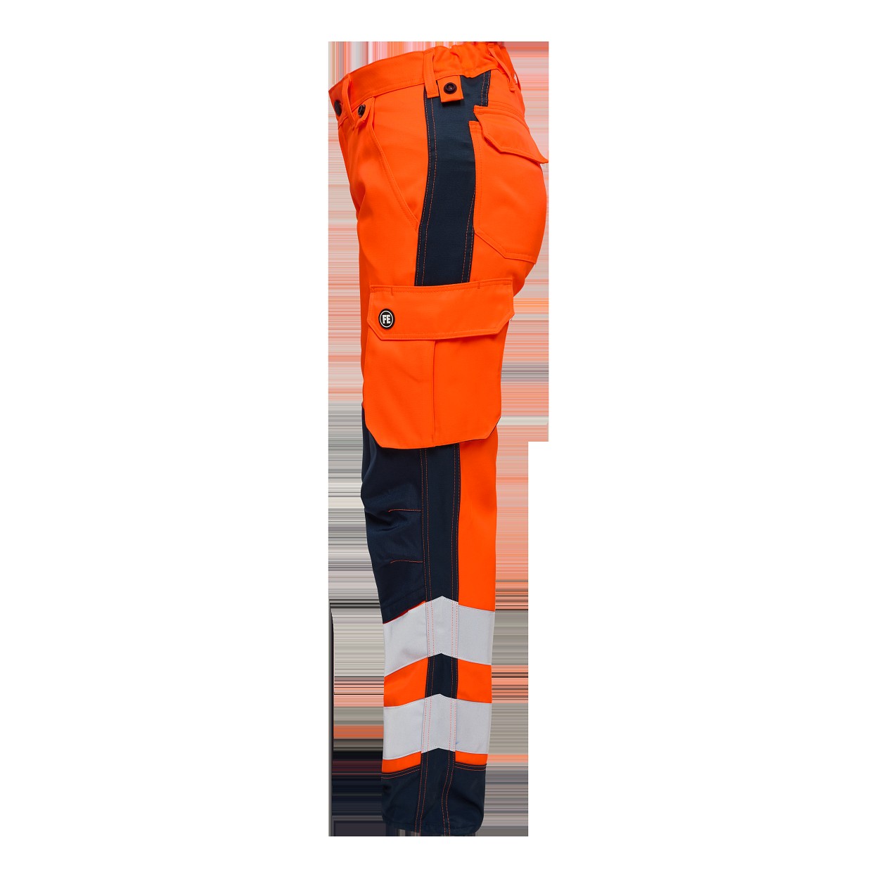 ENGEL Safety Light Damen Arbeitshose in Orange/Blue ink, Größe 48