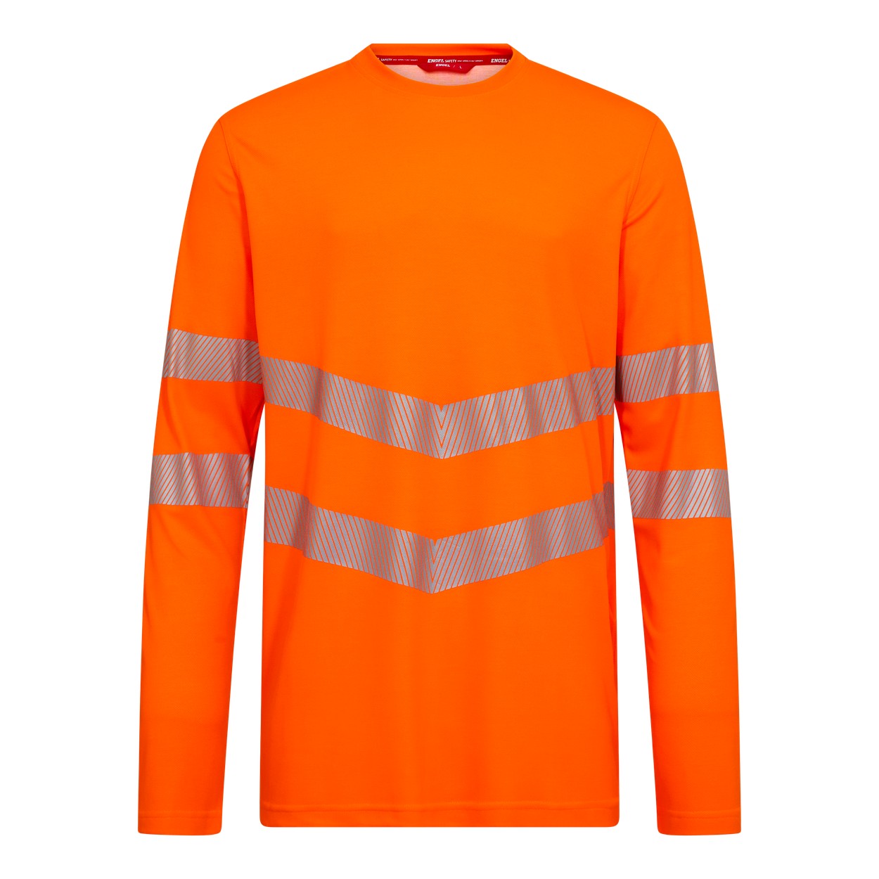 ENGEL Safety Langarm-T-Shirt in Hi-vis Orange, Größe XS