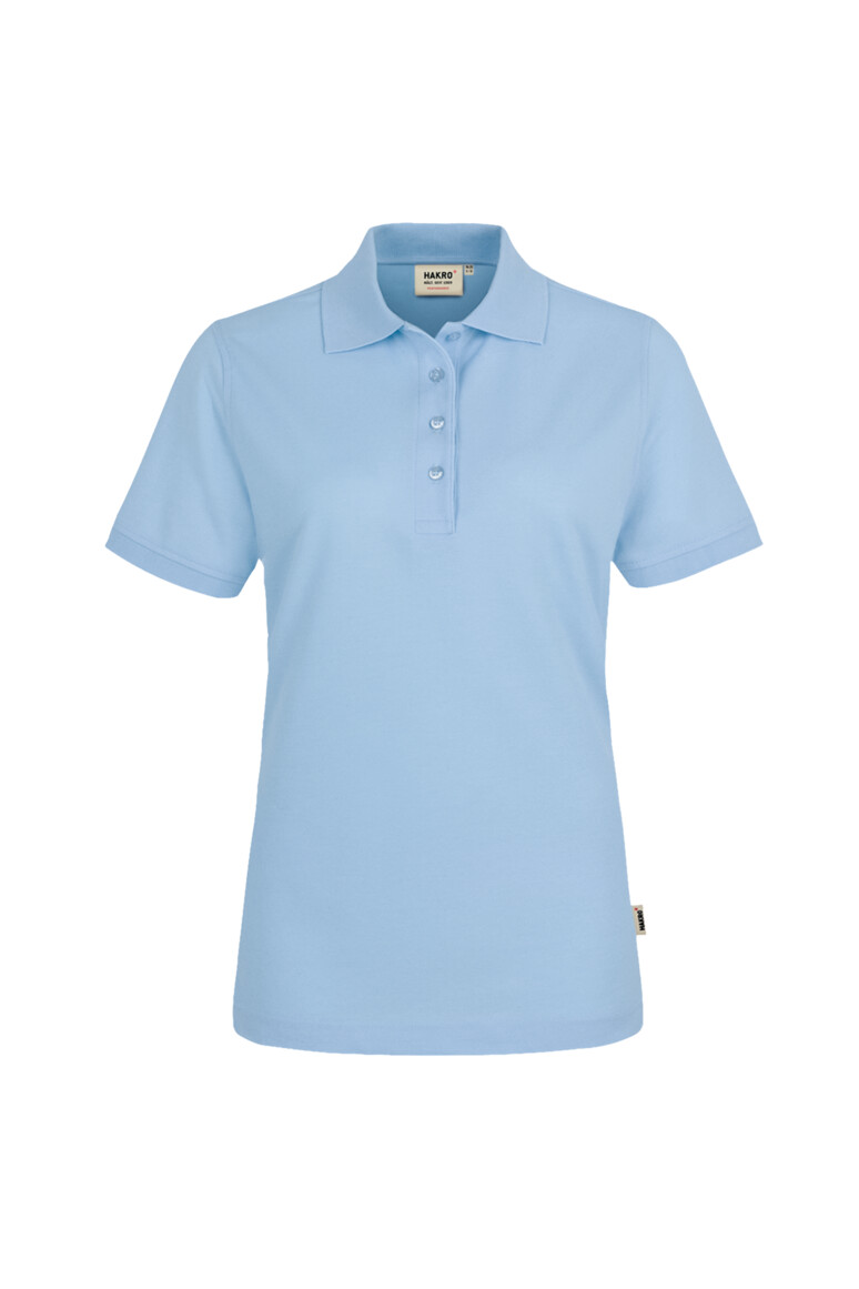 HAKRO 216 Damen Poloshirt MIKRALINAR® in Eisblau, Größe 6XL