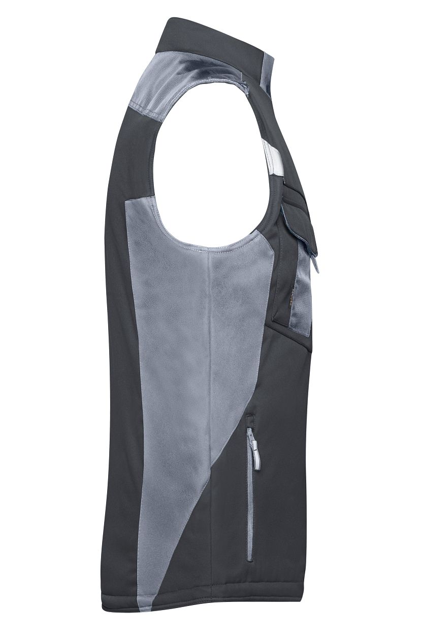Craftsmen Softshell Vest - STRONG - "JN825" in Black/Carbon, Größe 6XL - Daiber