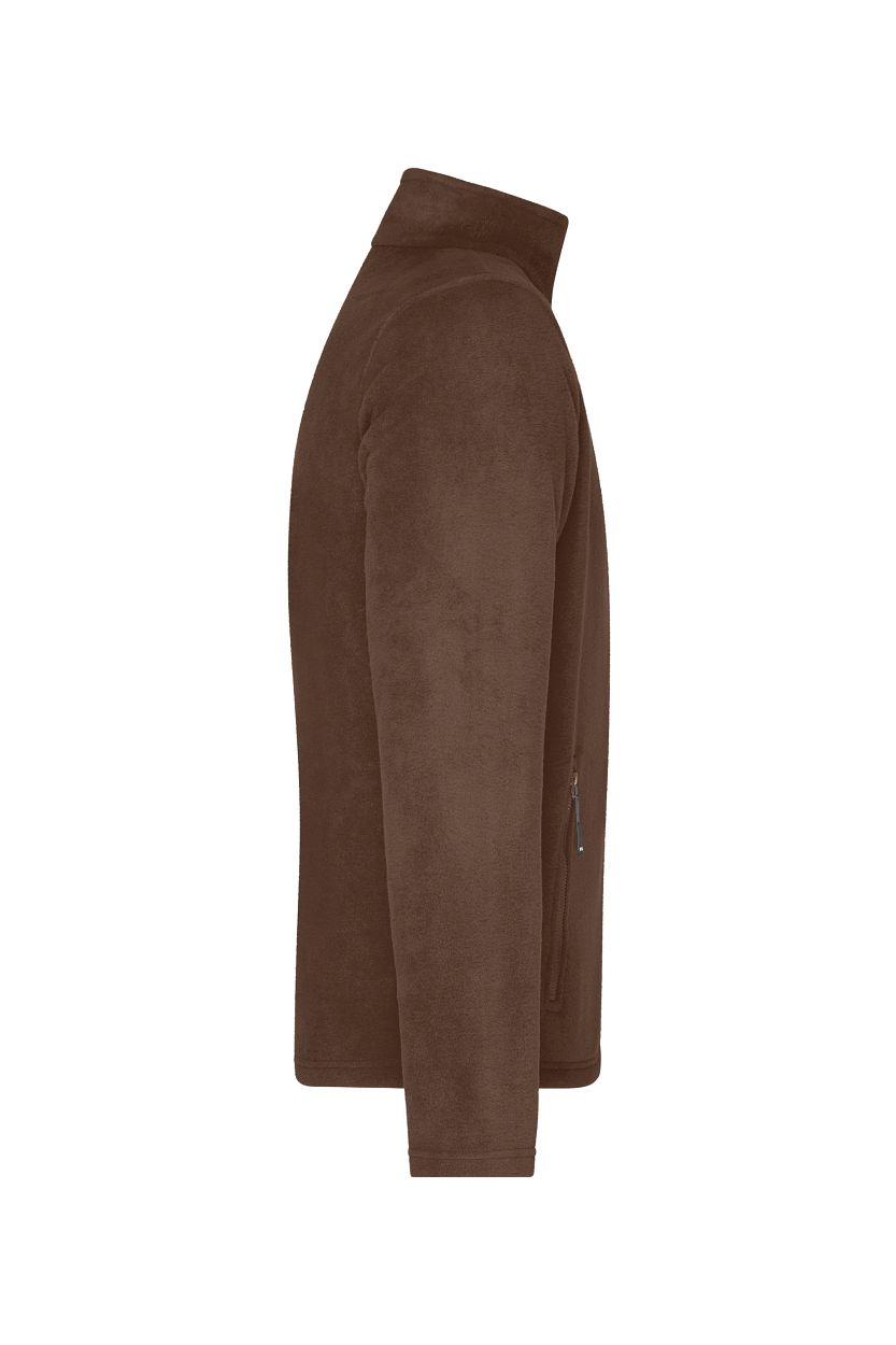 Men's Fleece Jacket "JN782" in Brown, Größe 4XL - Daiber