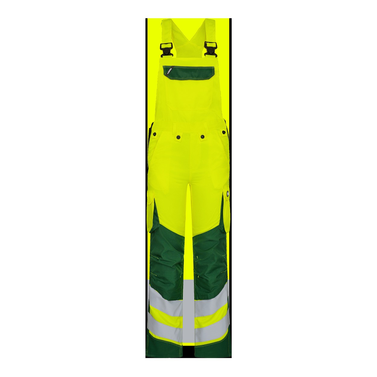 ENGEL Safety Light Damen Latzhose in Gelb/Grün, Größe 34