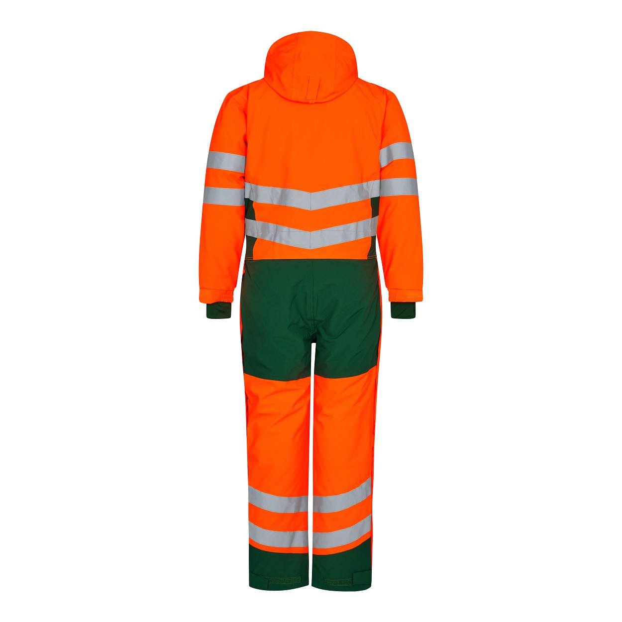 ENGEL Safety Winteroverall in Orange/Grün, Größe XS