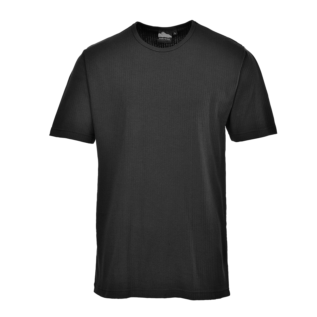 Kurzarm Thermo-T-Shirt B120 in Schwarz, Größe XL von Portwest