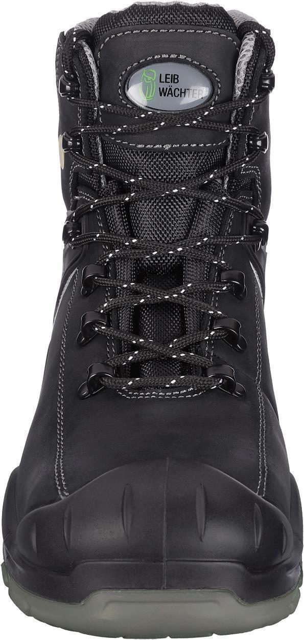 Stiefel niedrig L6122 München in Schwarz/Grau, Gr. 48 von Leibwächter