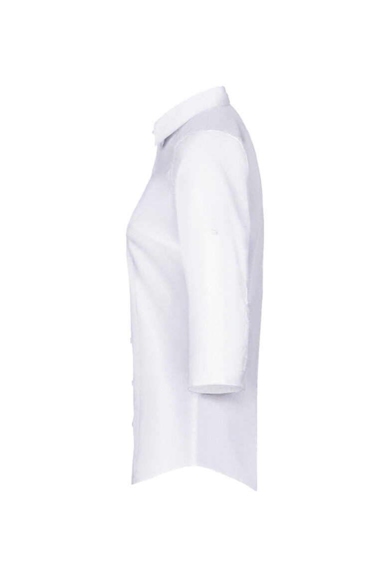 HAKRO 120 3/4-Arm-Vario Bluse MIKRALINAR® in Weiß, Größe 6XL