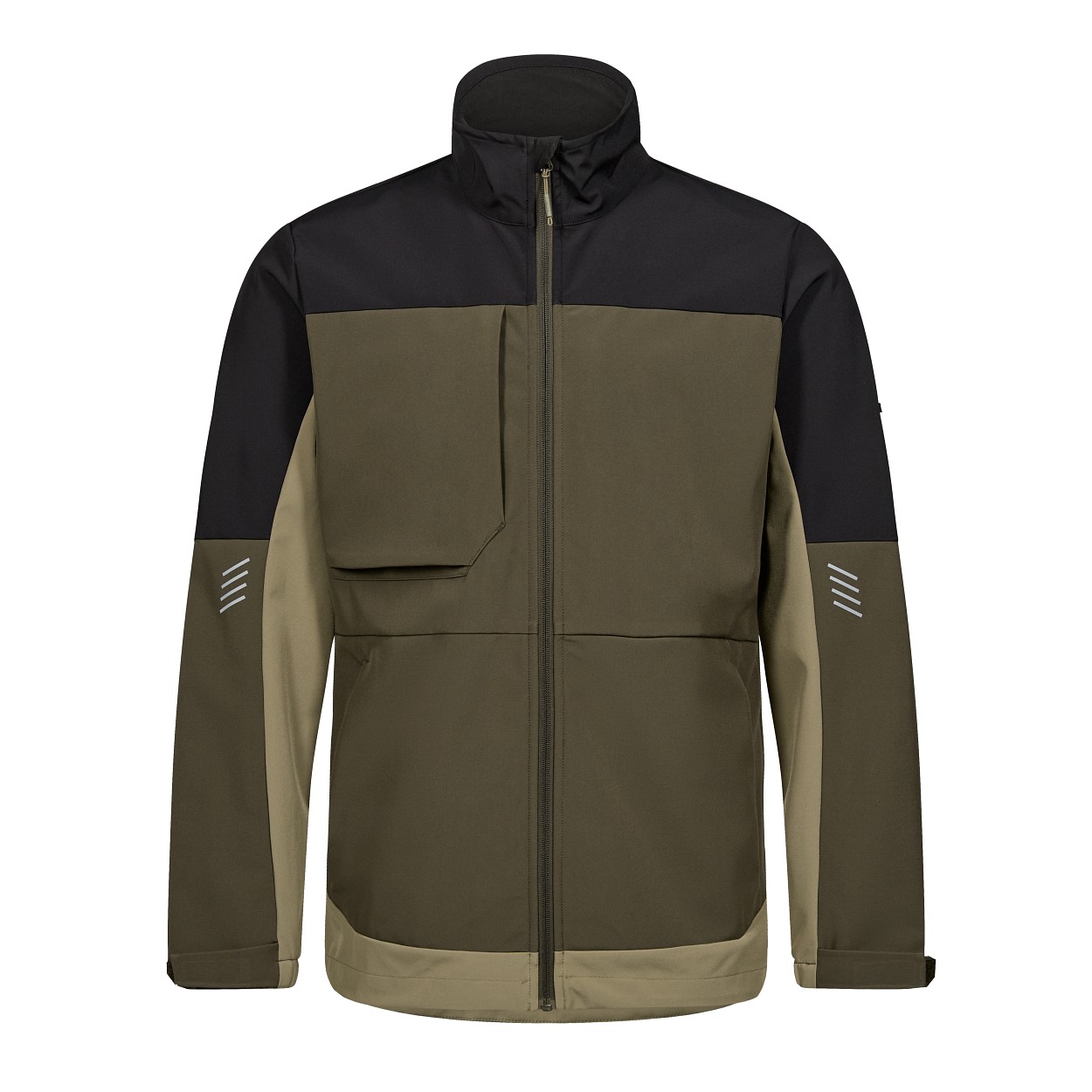 ENGEL Entire Softshelljacke in Forest Green/Schwarz, Größe XS