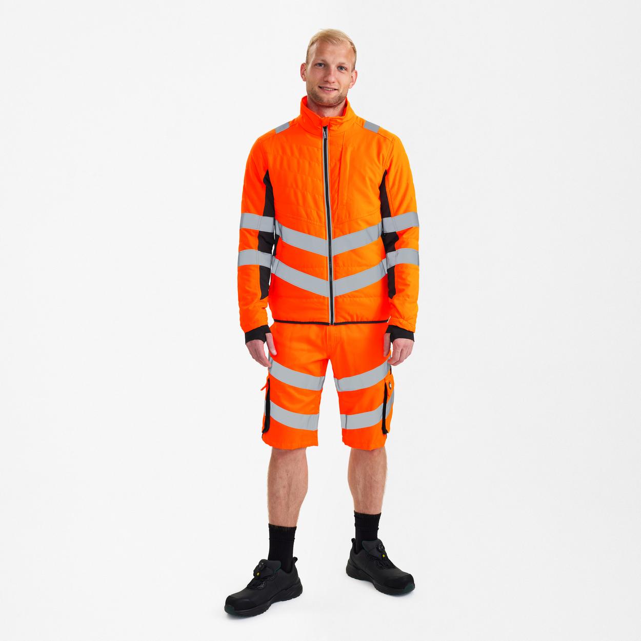 ENGEL Safety Stepp-Jacke in Orange/Anthrazit Grau, Größe XS