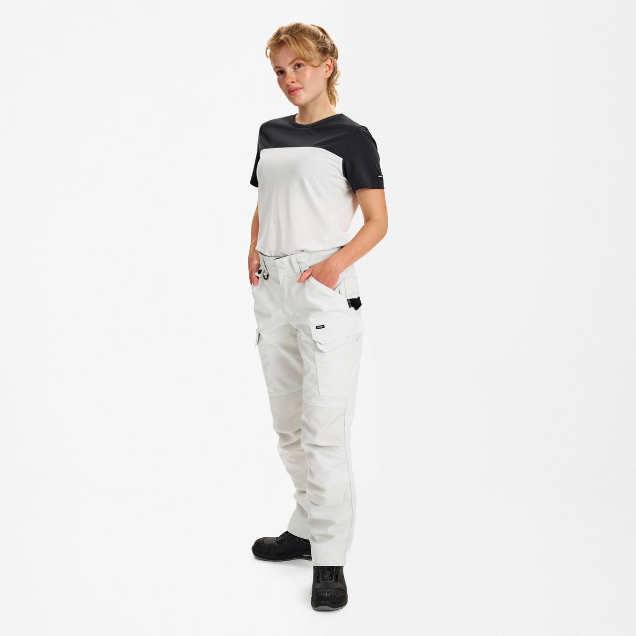 ENGEL Entire Damen Arbeitshose mit 2-Wege-Stretch in Bone White, Größe 48