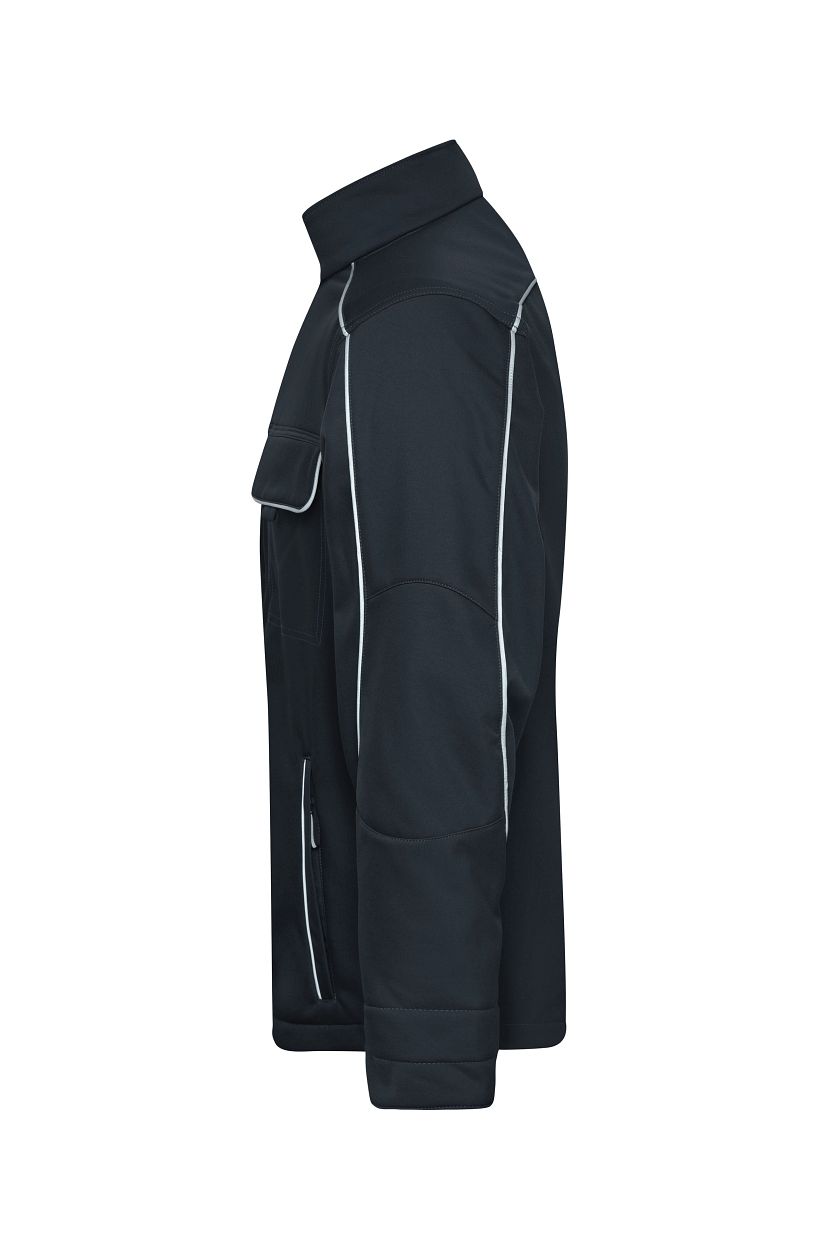 Workwear Softshell Jacket - SOLID - "JN884" in Carbon, Größe 6XL - Daiber