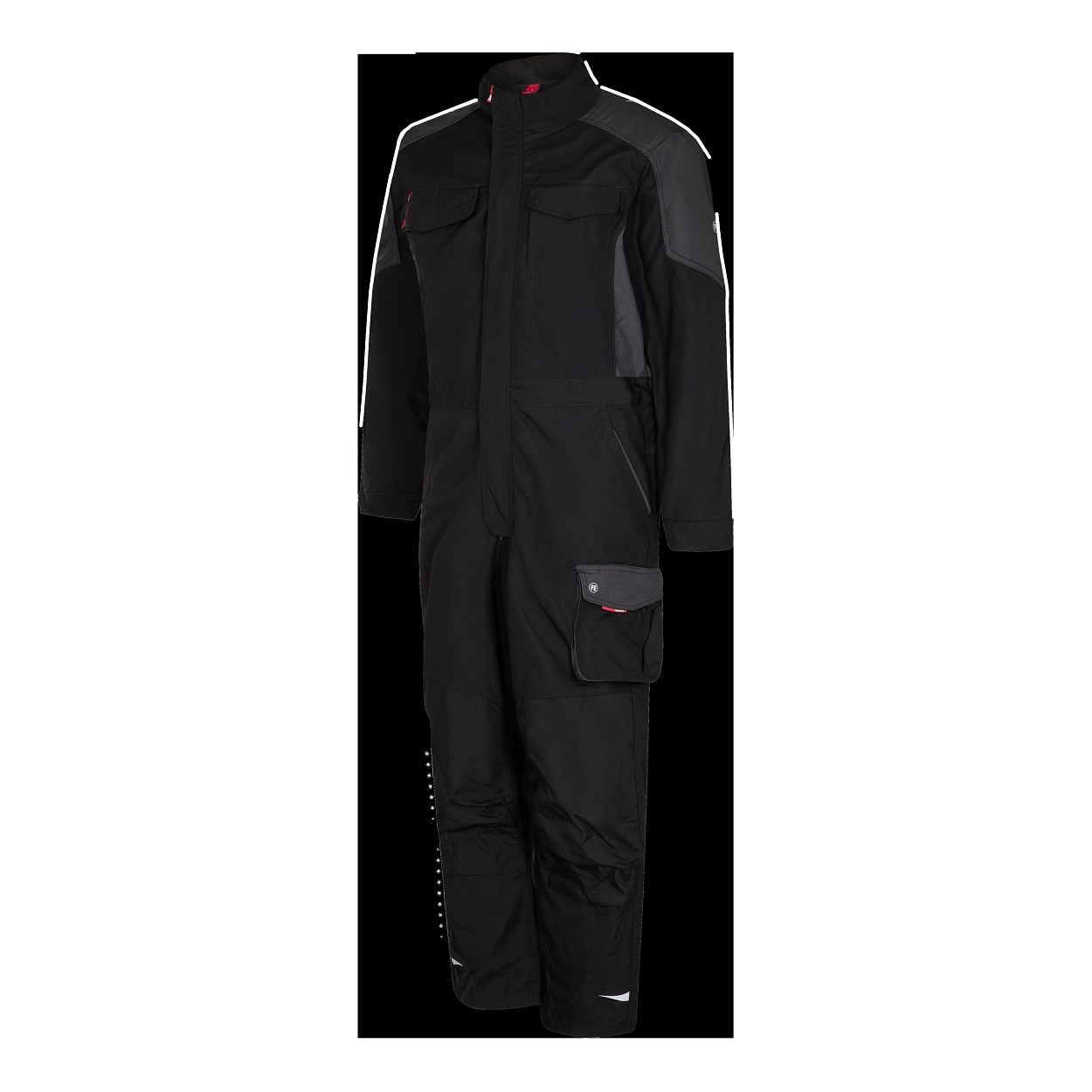 ENGEL Galaxy Overall in Schwarz/Anthrazit Grau, Größe XS