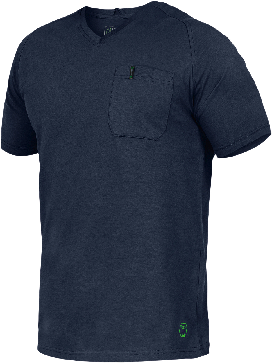 T-Shirt V-Neck Uwe FLEXT06 Flex Line in Marine, Gr. XS von Leibwächter