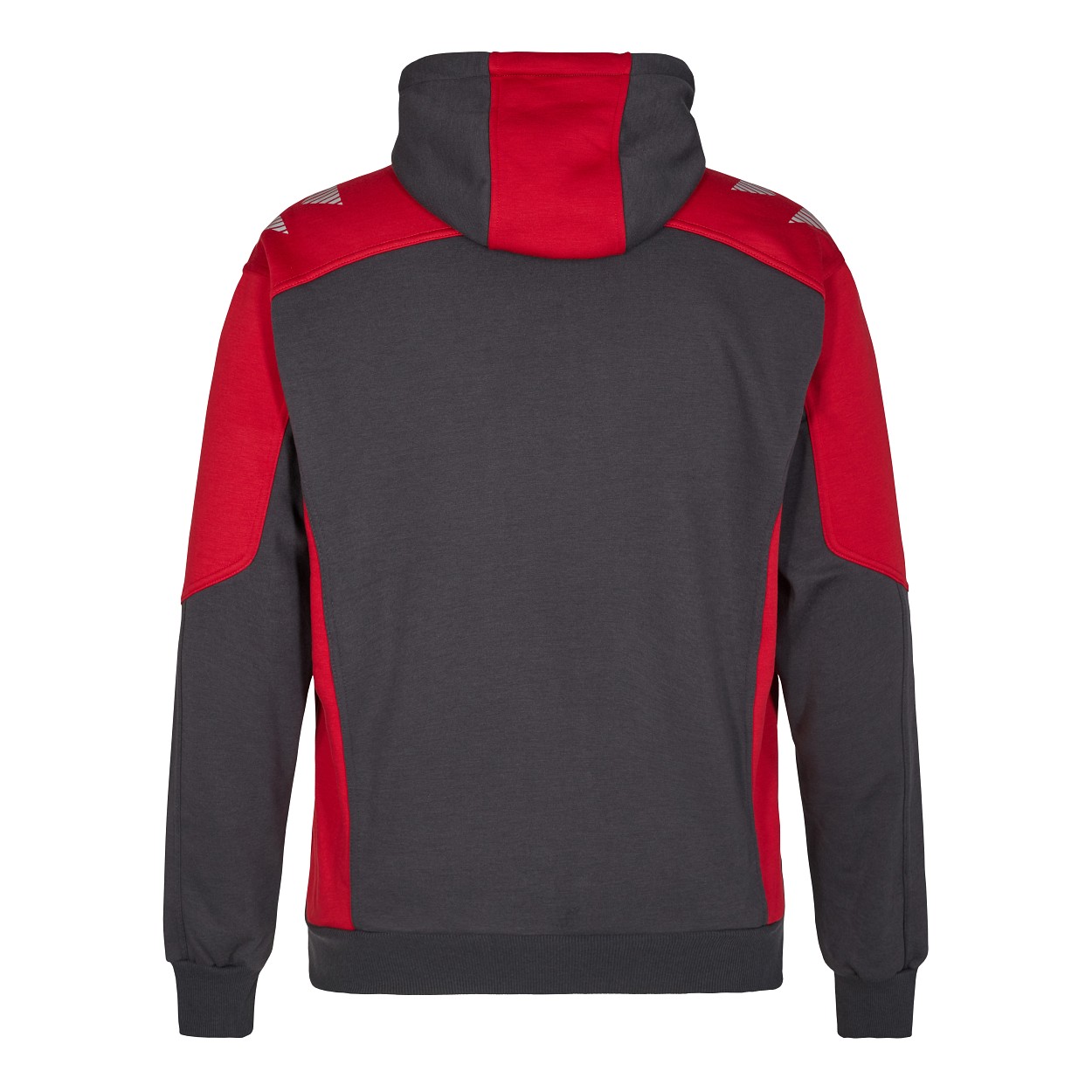 ENGEL Galaxy Sweatcardigan mit Kapuze in Anthrazit Grau/Tomato Red, Größe XS